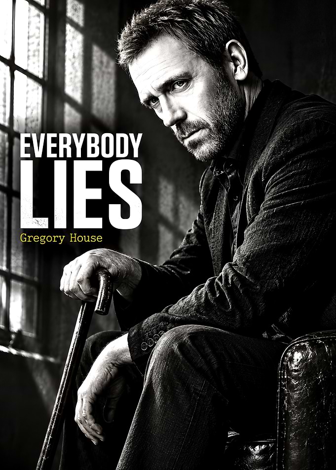 Gregory House Everybody Lies Poster