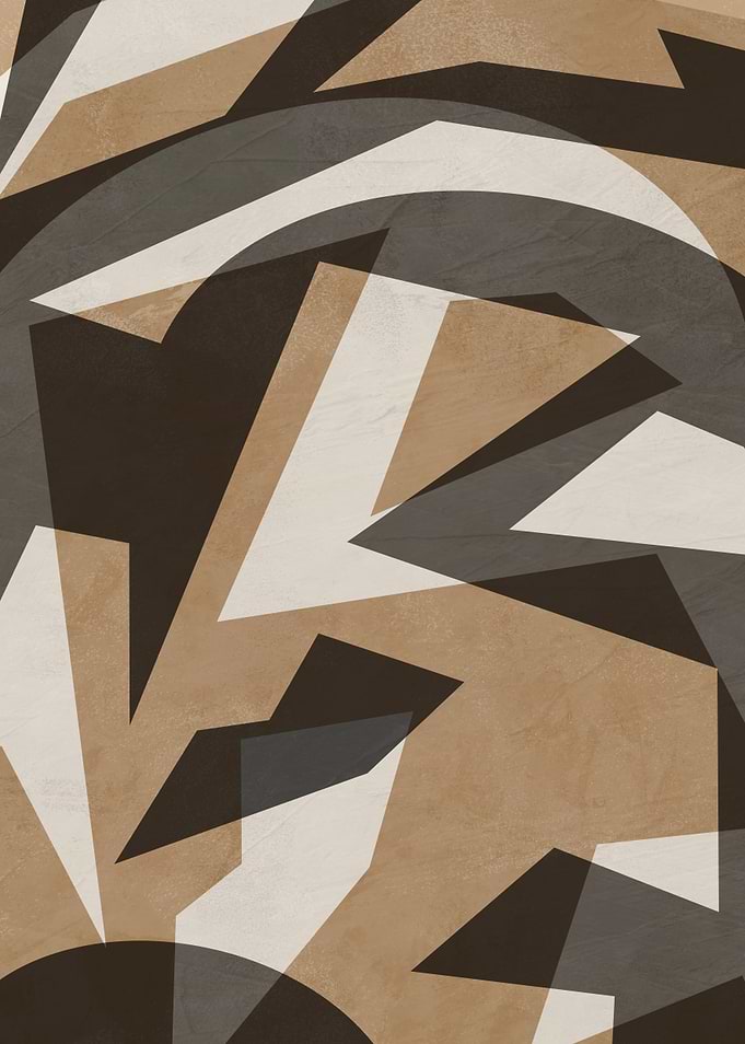 Abstract Geometric Earth Tone Pattern
