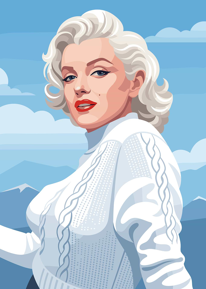 Marilyn Monroe Vector Portrait
