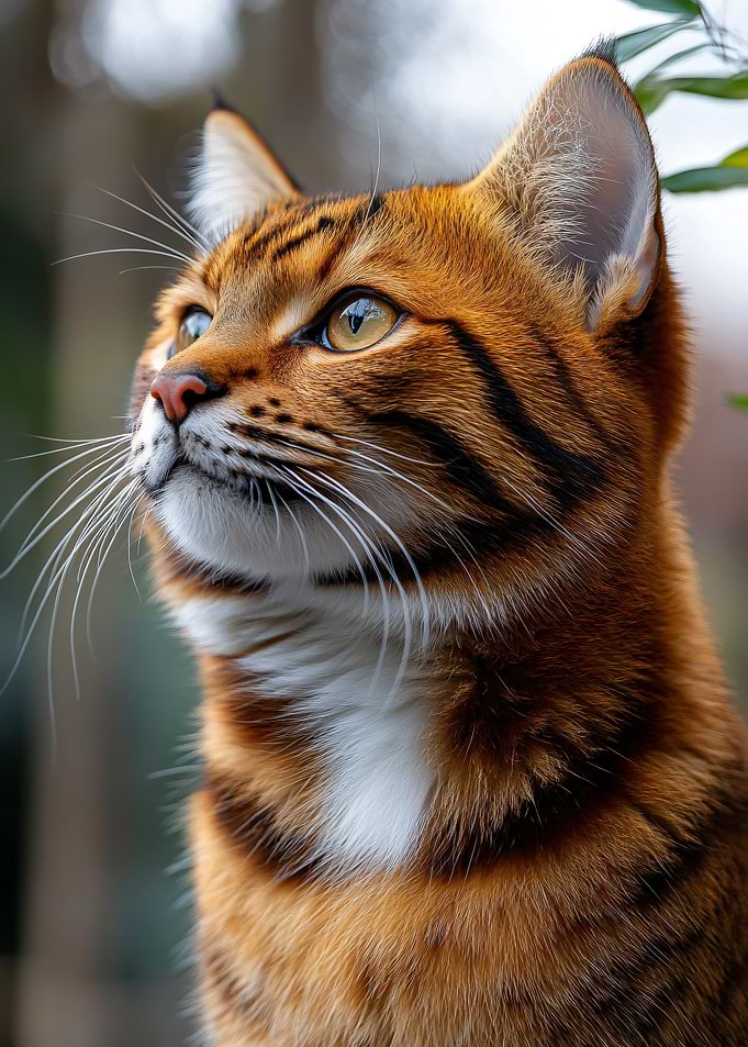 Portrait of a Majestic Tabby Cat