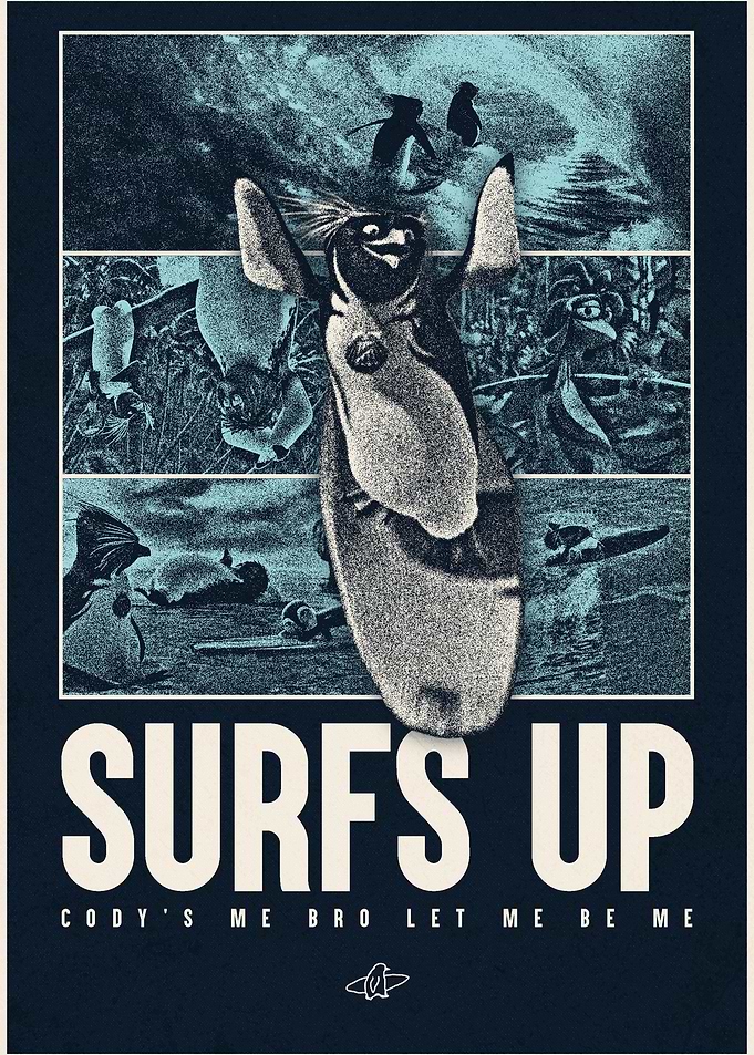 Surf's Up Cody Maverick Movie Poster
