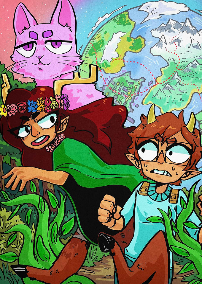 Cartoon Jungle Adventure Art
