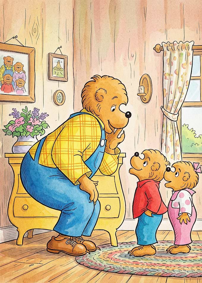 The Berenstain Bears Family Scene