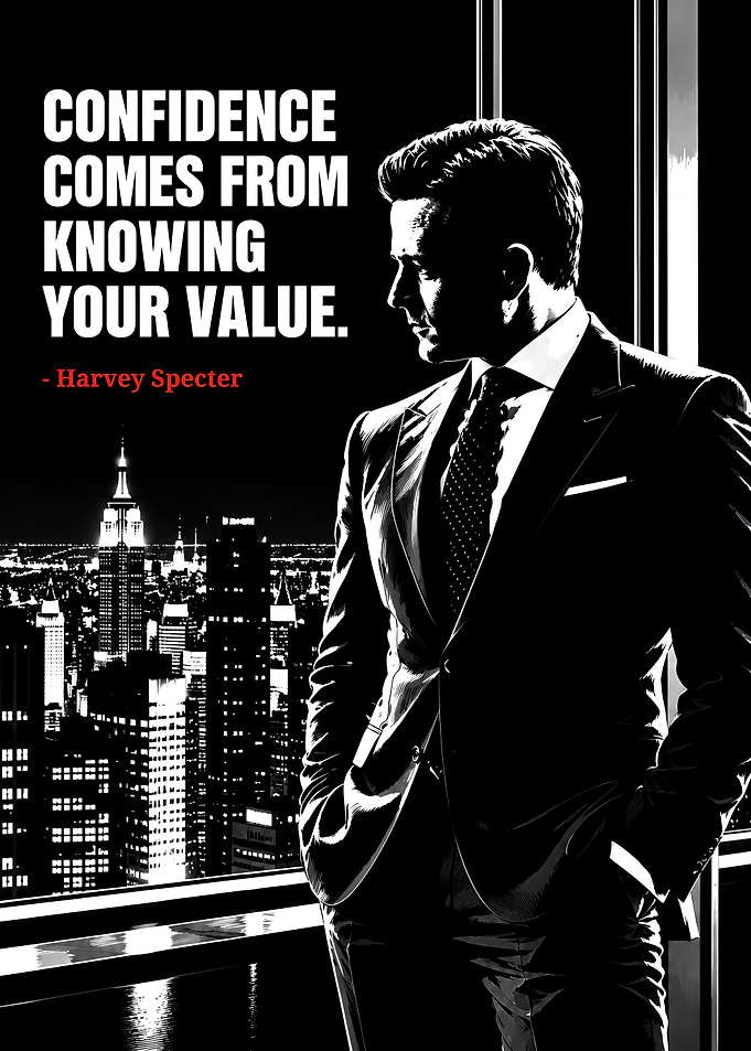 Harvey Specter Inspirational Quote Poster