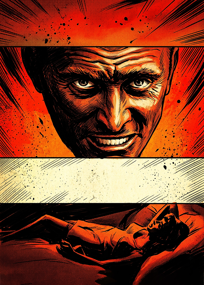 Sinister Comic Book Panel Art