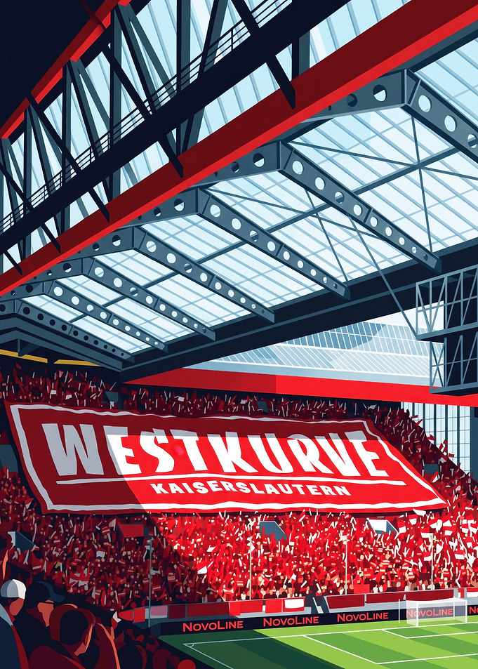 Westkurve Kaiserslautern Stadium Fan Banner