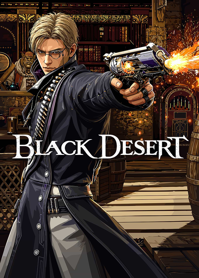 Black Desert Archer Character Art