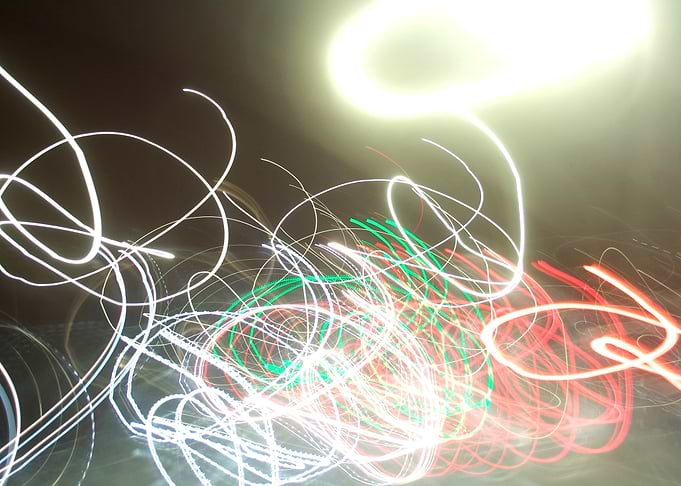 Abstract Light Trails Long Exposure