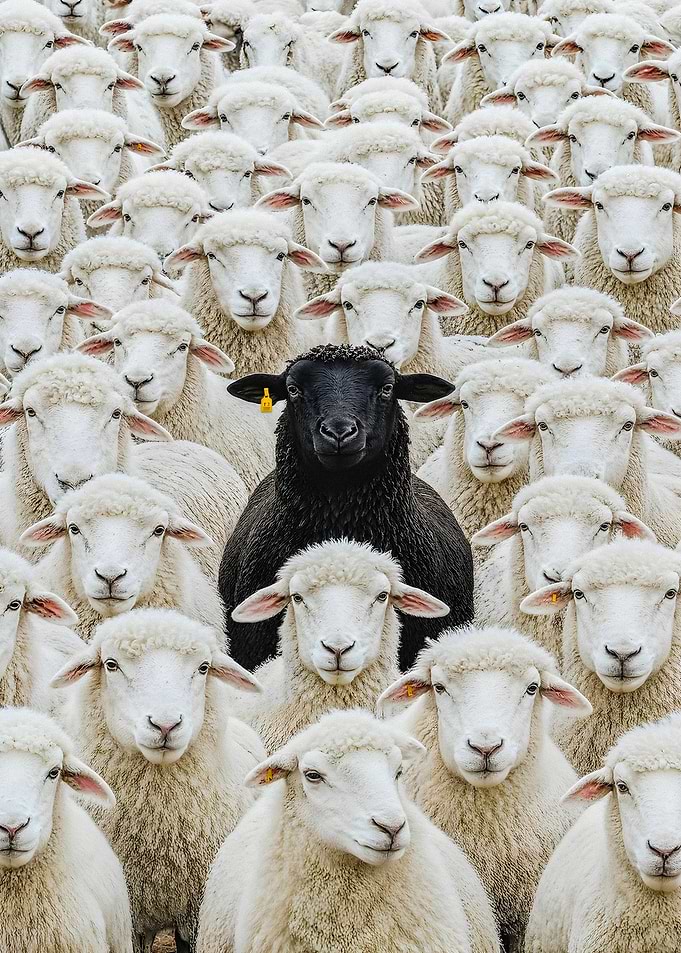 Black Sheep Among White Flock