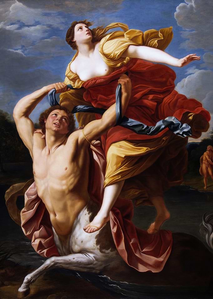 The Abduction of Deianeira by the Centaur Nessus by Guido Reni