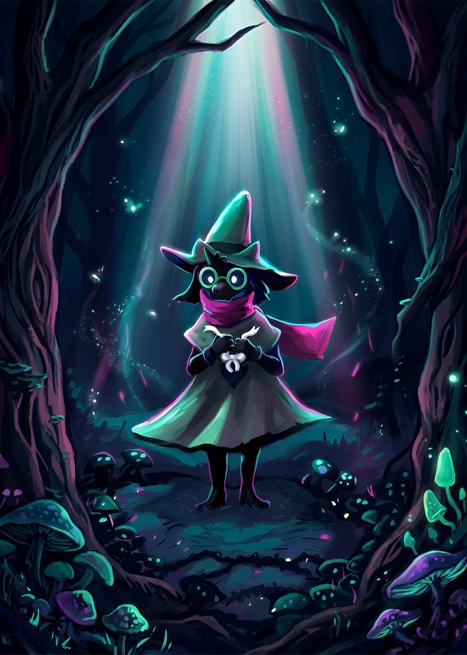 Ralsei in the Enchanted Forest