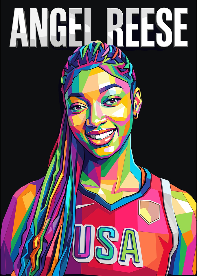 Angel Reese Pop Art Portrait
