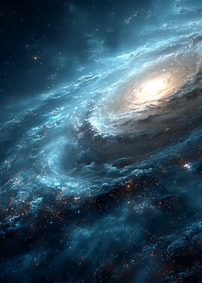 Stunning Spiral Galaxy in Deep Space