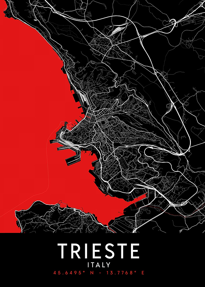 Trieste Dark Map