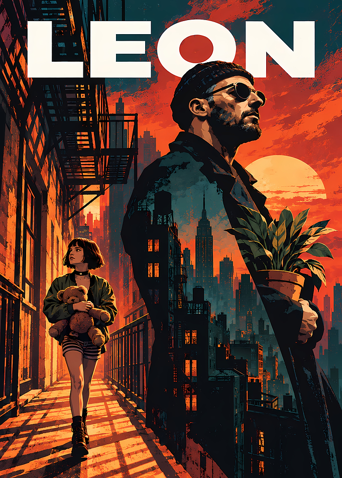 Leon The Professional Movie Poster Art