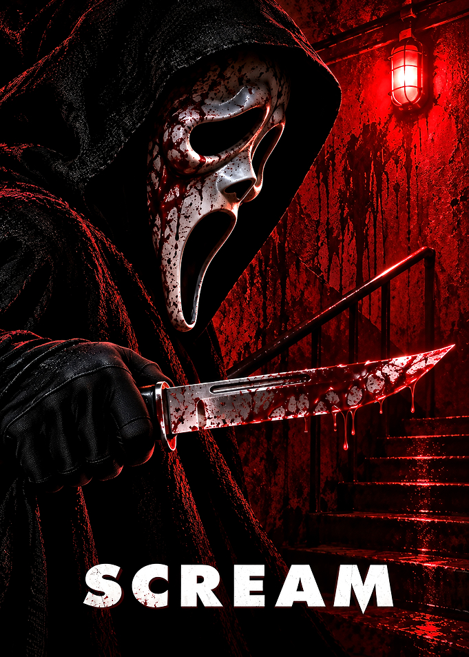 Ghostface Scream Horror Movie Poster