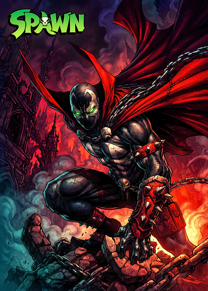 Spawn Comic Book Cover Art