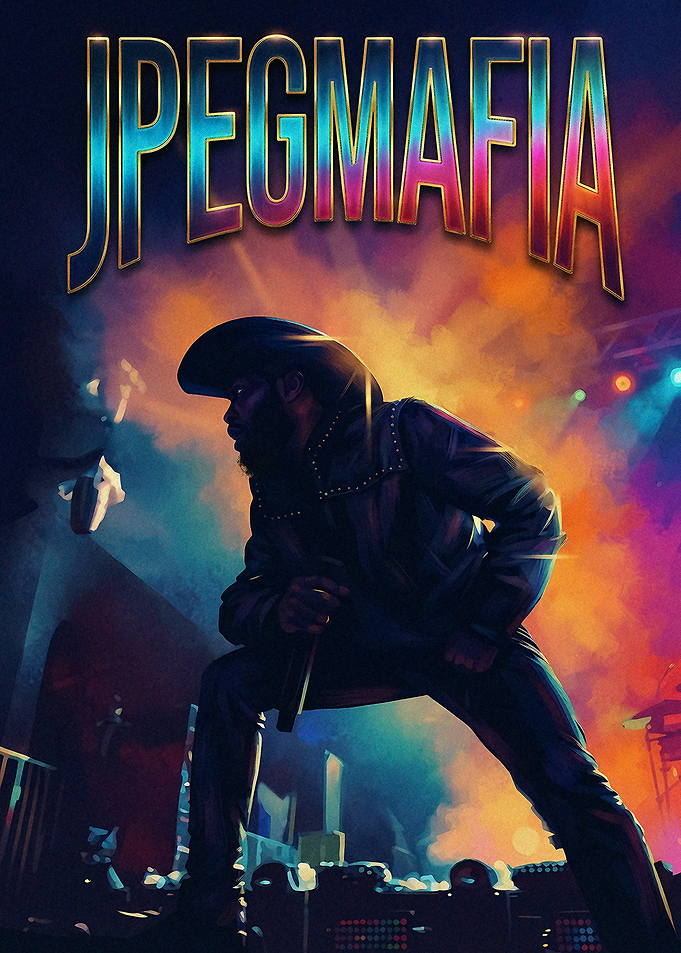 JPEGMAFIA Concert Performance Poster