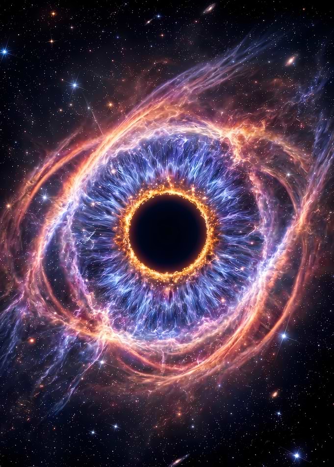 Cosmic Eye Nebula in Deep Space