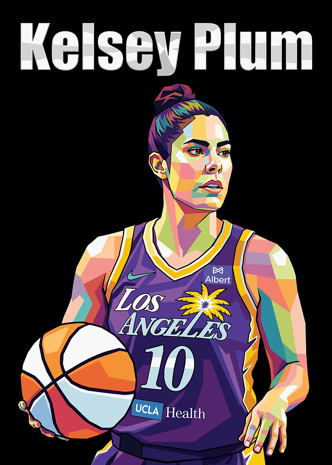 Kelsey Plum WPAP Pop Art Portrait