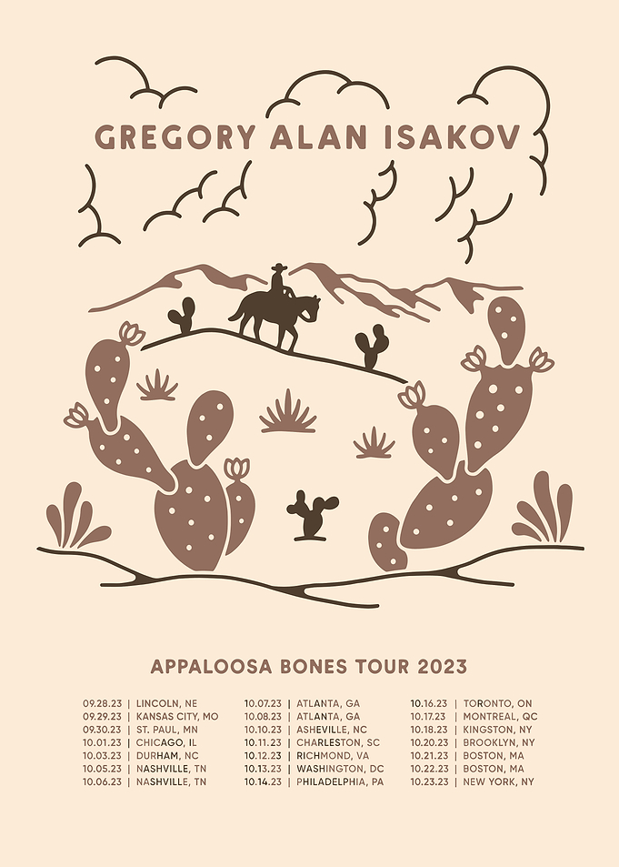 Gregory Alan Isakov Tour Poster