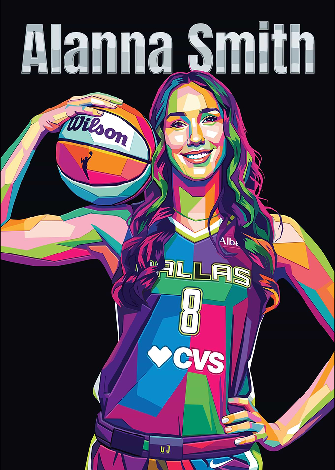 Alanna Smith WNBA Pop Art Portrait