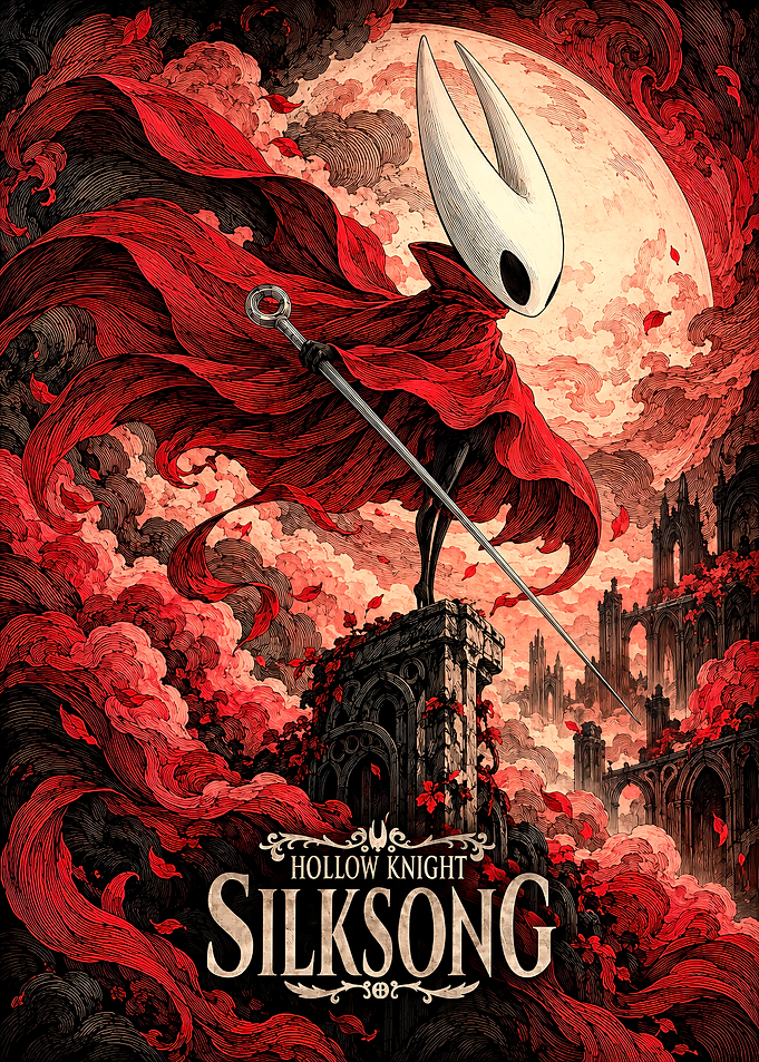 Hollow Knight Silksong Hornet Poster