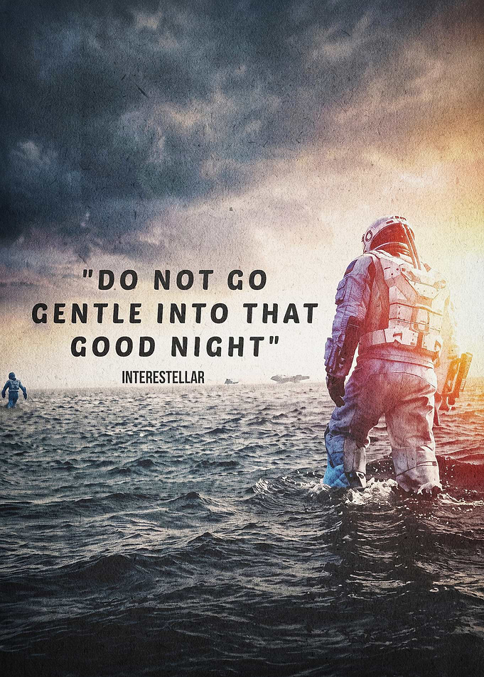 Space Astronaut Quote Cinematic Pos