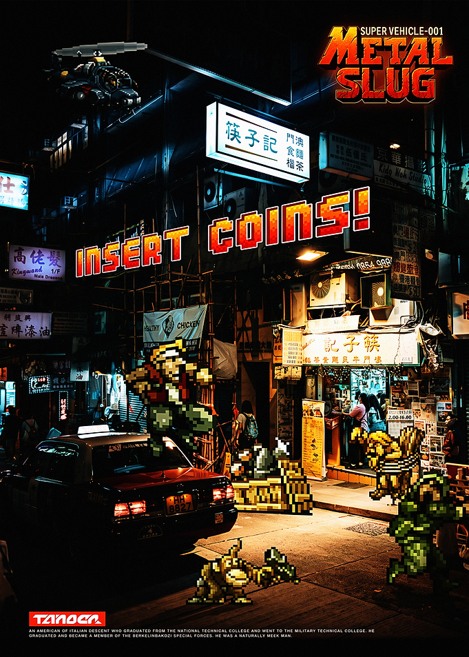 Metal Slug Arcade Street Scene