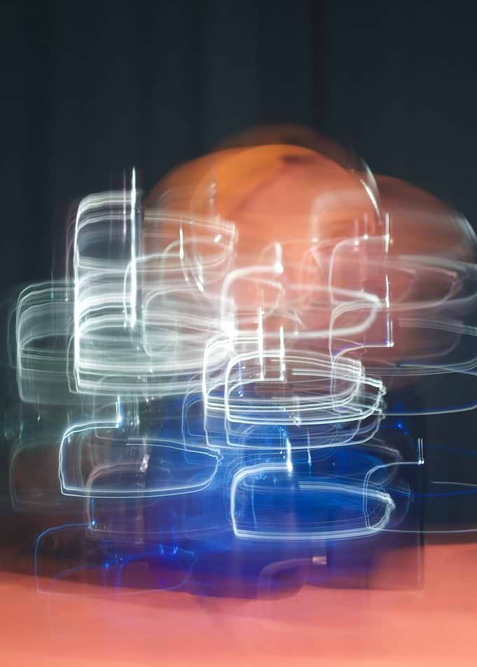 Abstract Long Exposure Light Trails