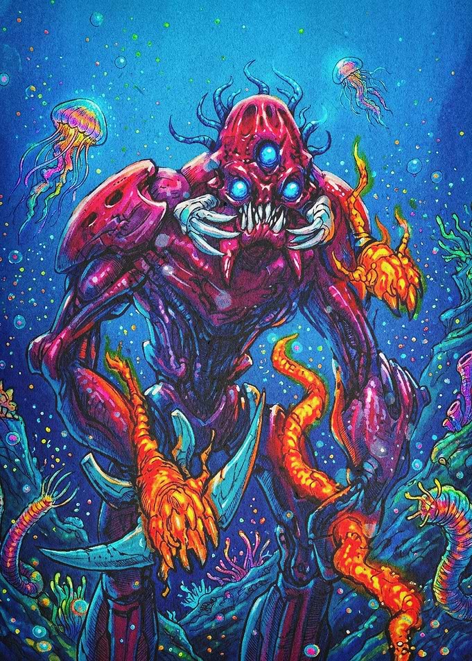 Alien Monster Sci-Fi Fantasy Art