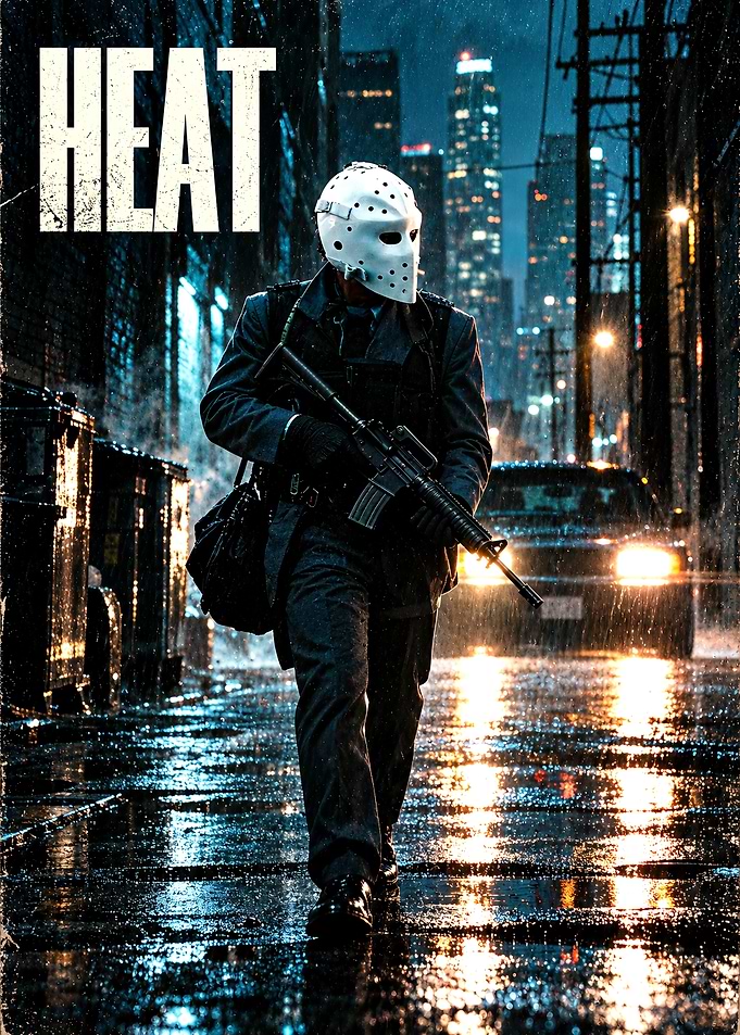 Heat Movie Poster Featuring Masked Robber