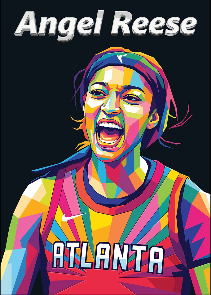 Angel Reese Pop Art Portrait