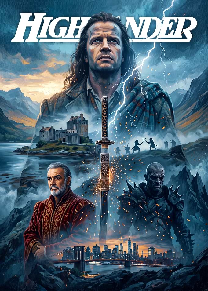 Highlander Movie Poster Art