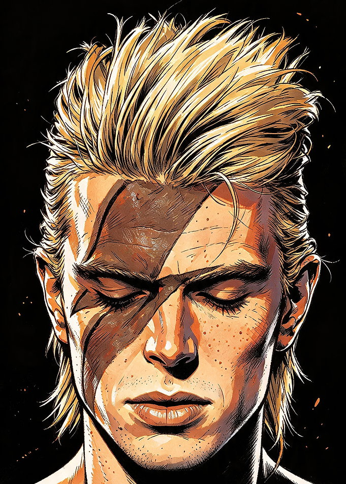 David Bowie Ziggy Stardust Portrait