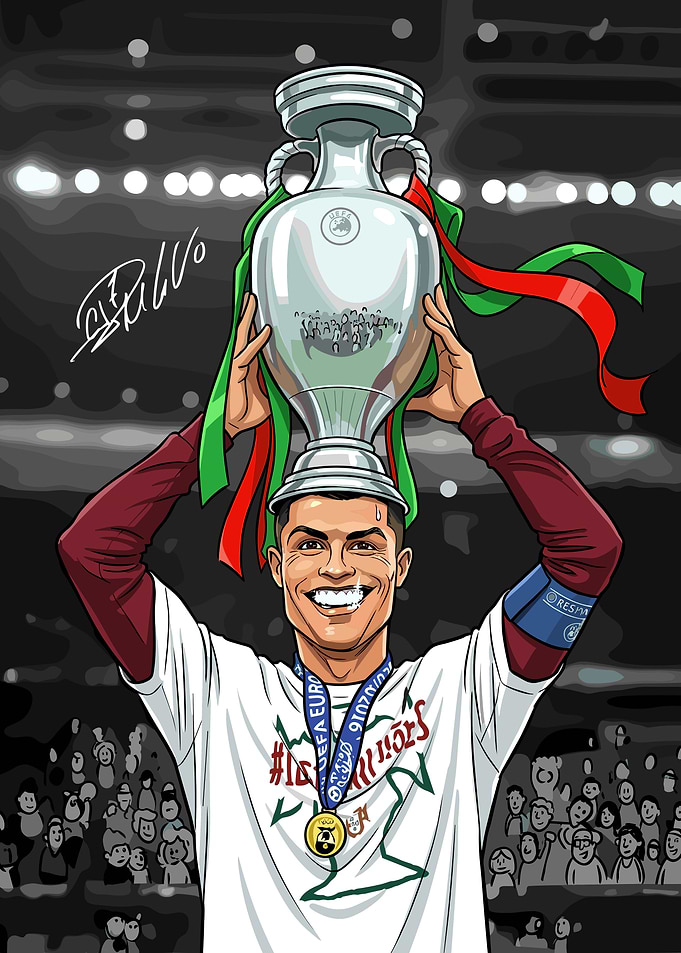 Cristiano Ronaldo Euro 2016 Victory Illustration