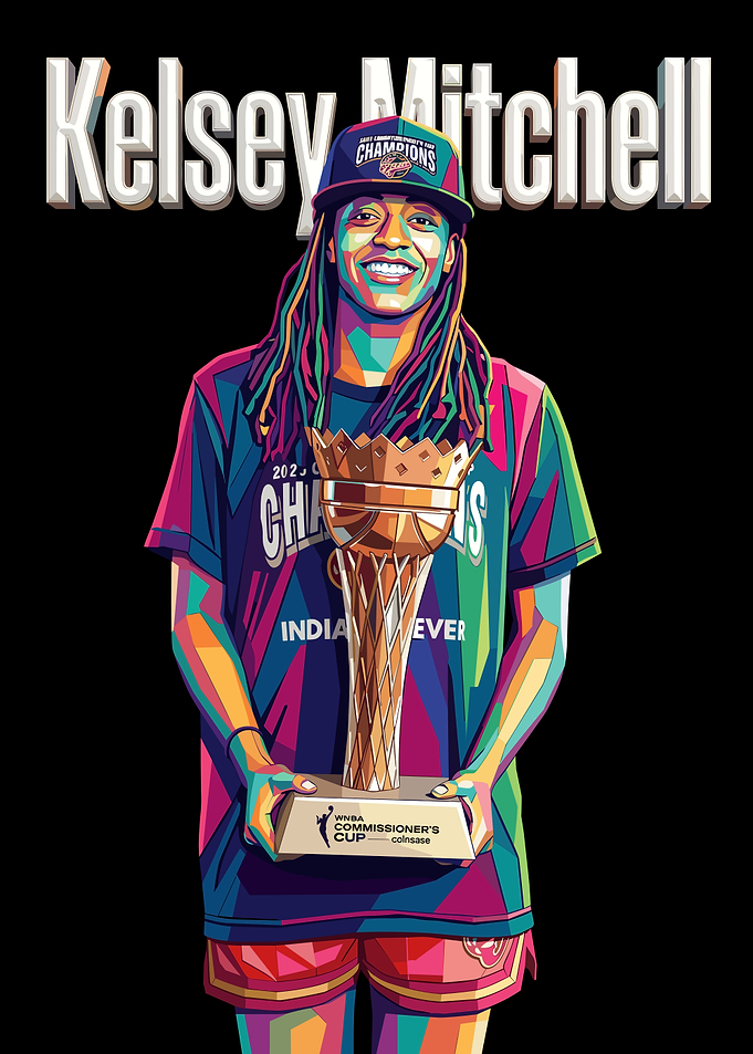 Kelsey Mitchell WNBA Pop Art Portrait