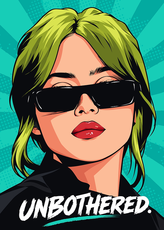Billie Eilish Pop Art Portrait