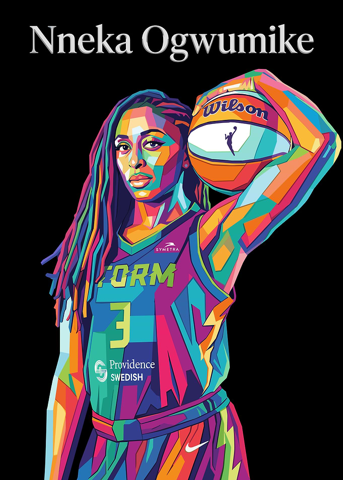Nneka Ogwumike Pop Art Portrait