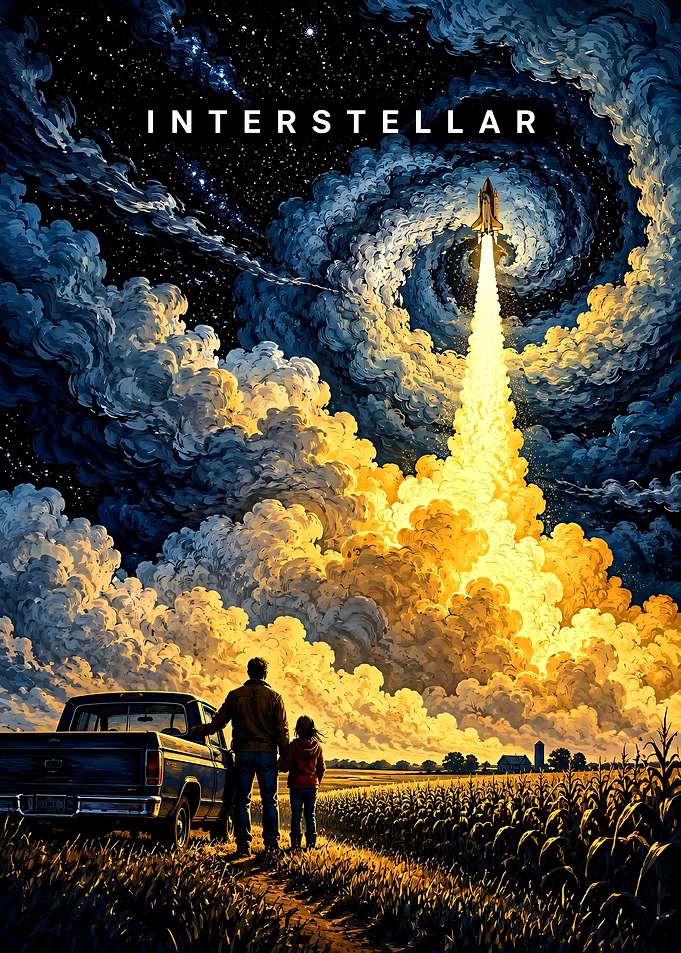 Interstellar Movie Poster Art