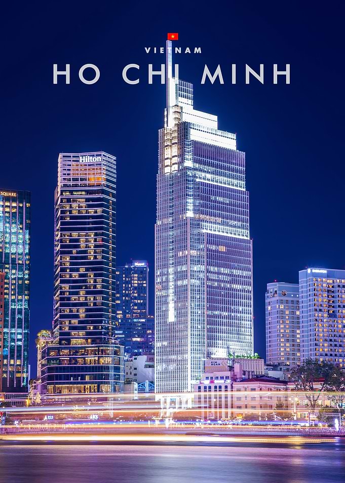 Ho Chi Minh City Skyline Night