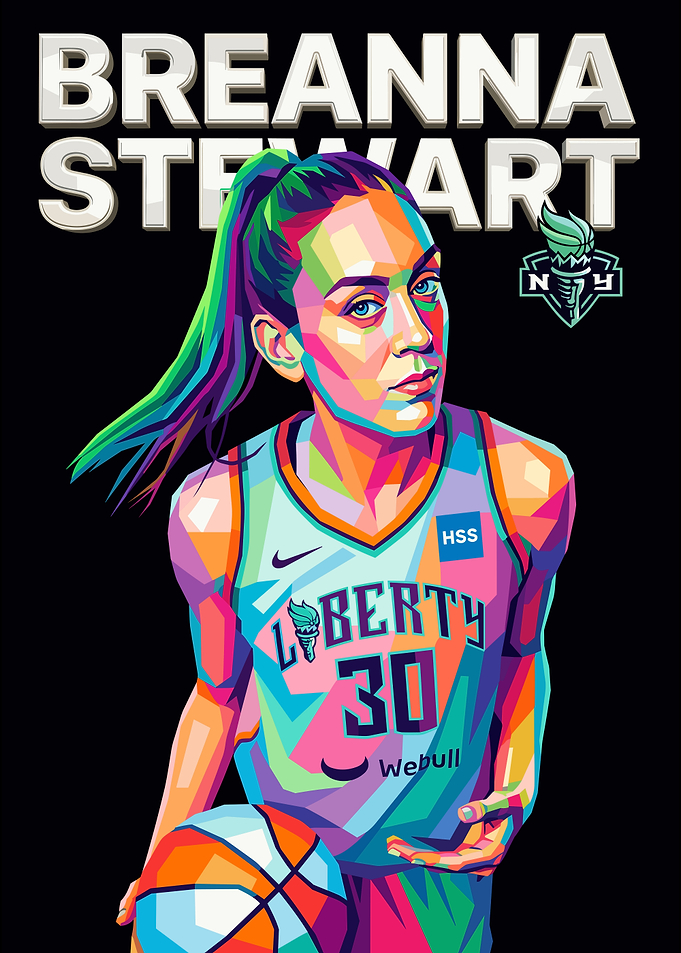 Breanna Stewart Pop Art Portrait