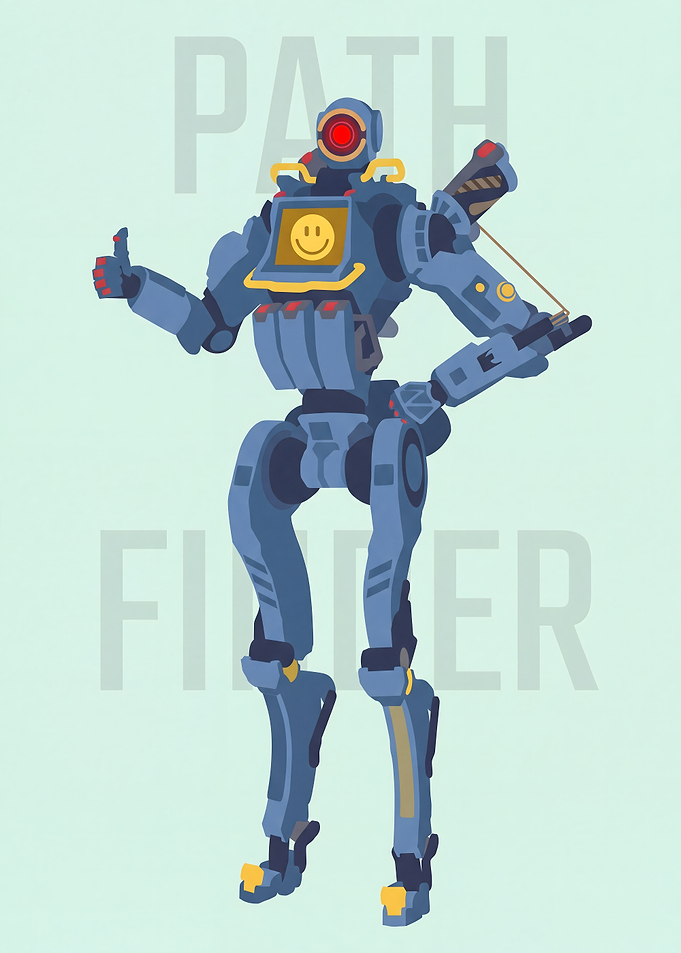 Pixel Art Pathfinder from Apex Legends