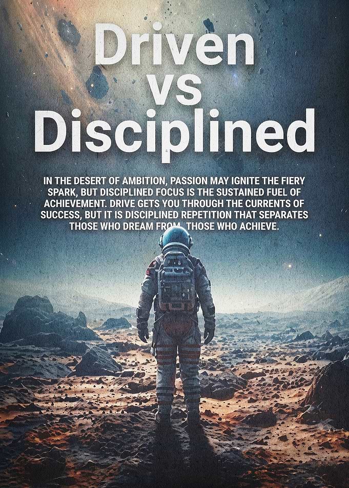 Driven vs Disciplined Poster