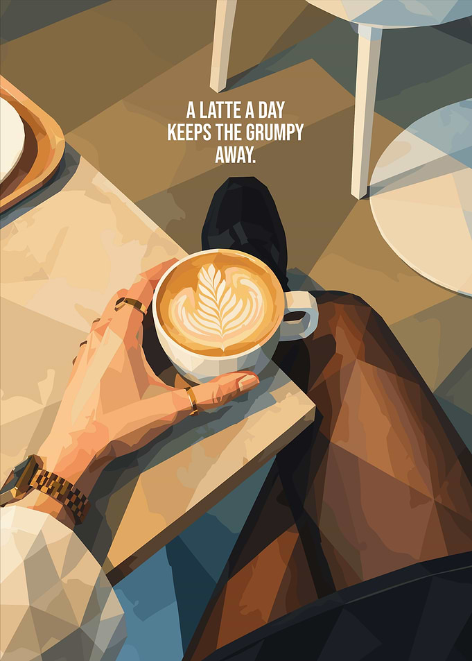 A Latte A Day Coffee Art