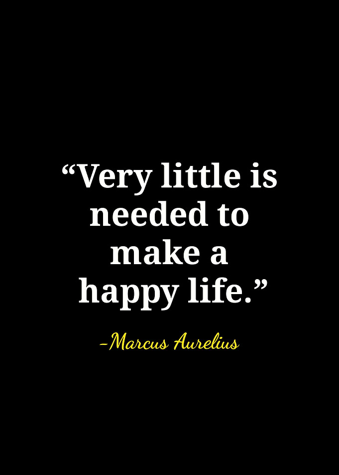 Marcus Aurelius Quote Minimalist Poster