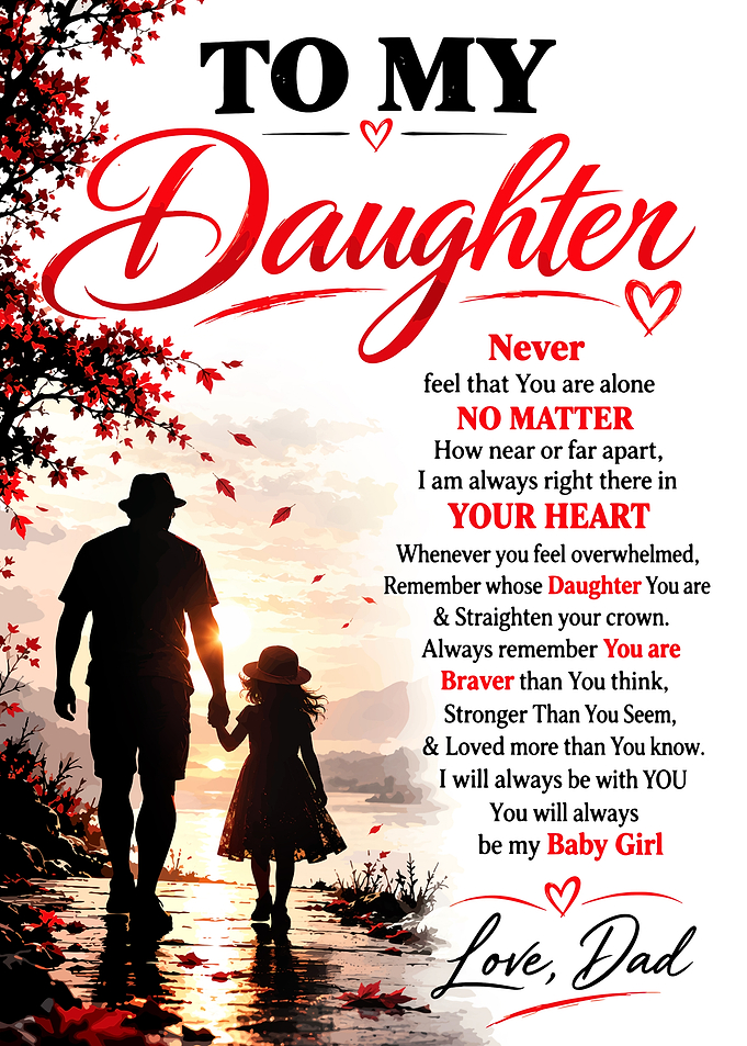 To My Daughter Inspirational Father Quote
