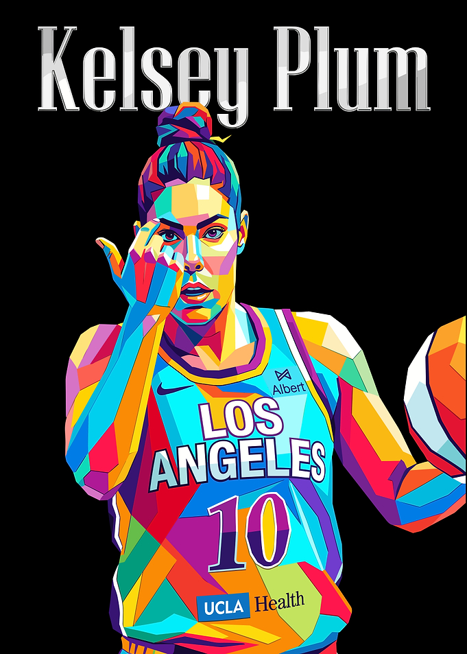 Kelsey Plum Pop Art Portrait