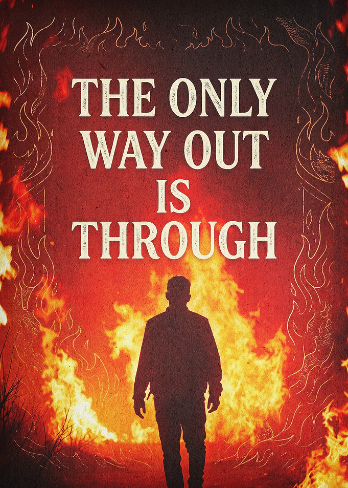 Motivational Fire Dark Quotes Art