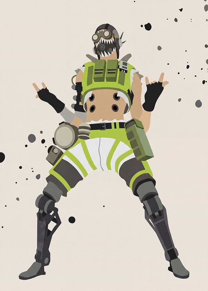 Minimalist Octane Apex Legends Fan Art
